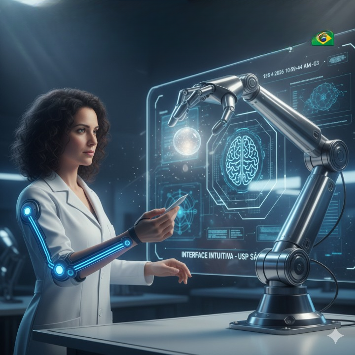 Descubra como pesquisadores da USP criaram um controle remoto intuitivo para braços robóticos.